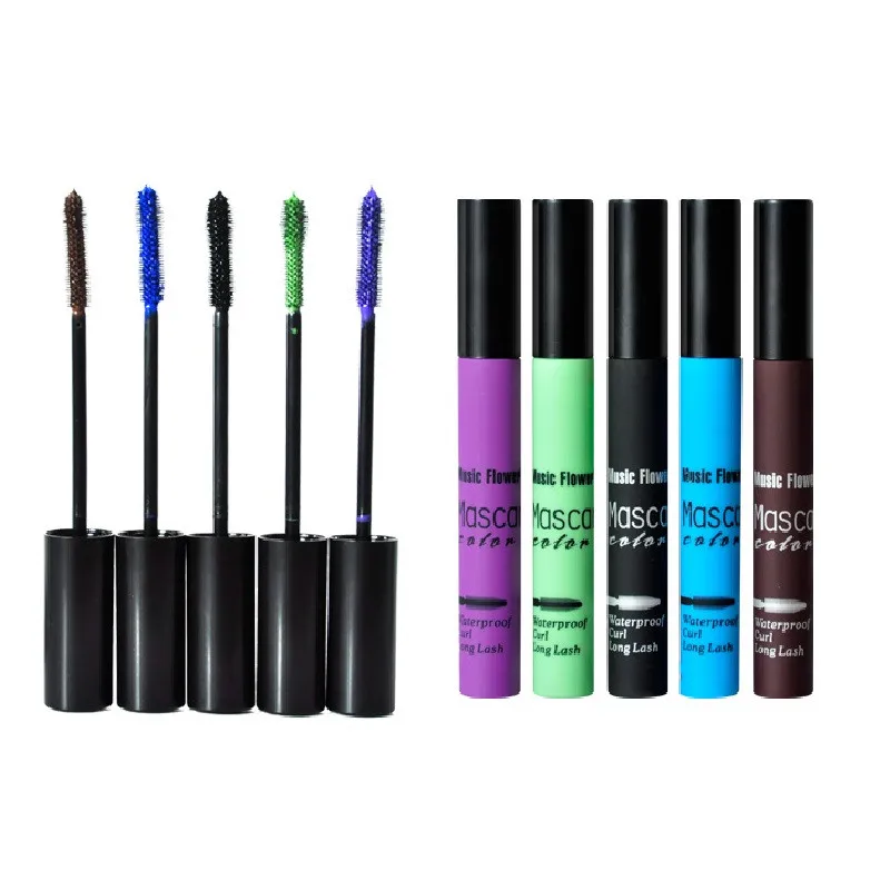 

EyeLashes Cosmetic Colorful maquillage Long Curling Makeup Eyelash Waterproof Fiber Mascara