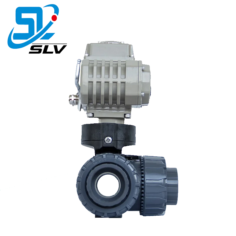 Hot Sale Three Way Pvc Valve 50mm Pvc Electric Motorized Ball Valve With Actuator Buy Dn15 