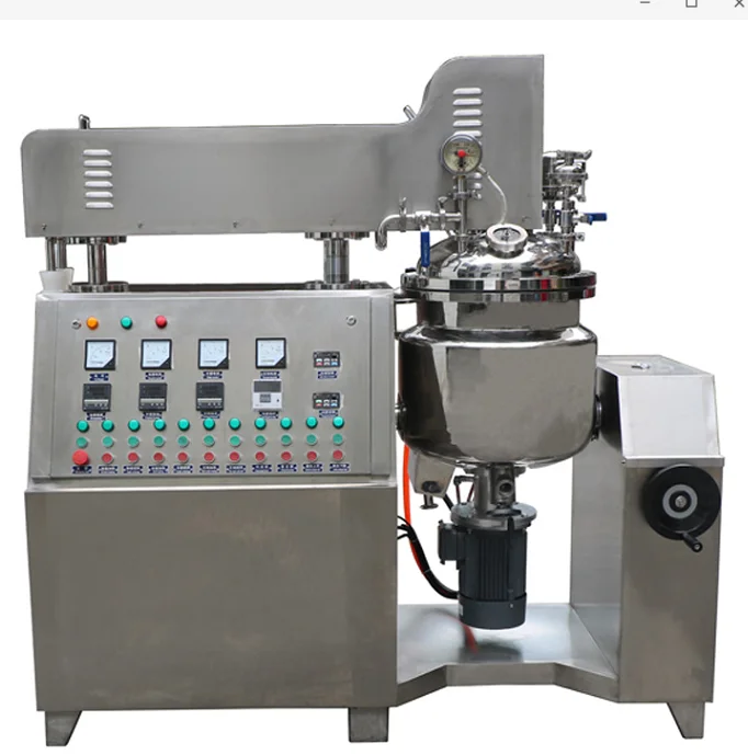 Vacuum Homogenizer Emulsifier Cosmetic Cream Mixing Machine