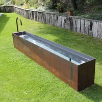 

Amazon best supplier corten steel pond water feature for garden/patio