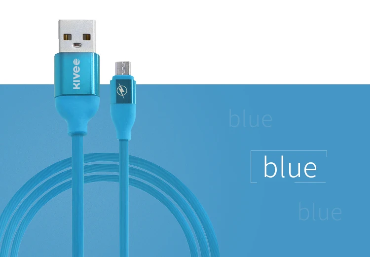 Wholesale Rainbow Colorful 1m Micro Usb Cell Phone Charger Data Cable For Android Phone