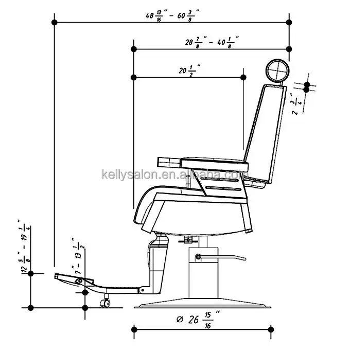Hombres Del Salón Peluquería Negro Silla De Barbero - Buy Product on