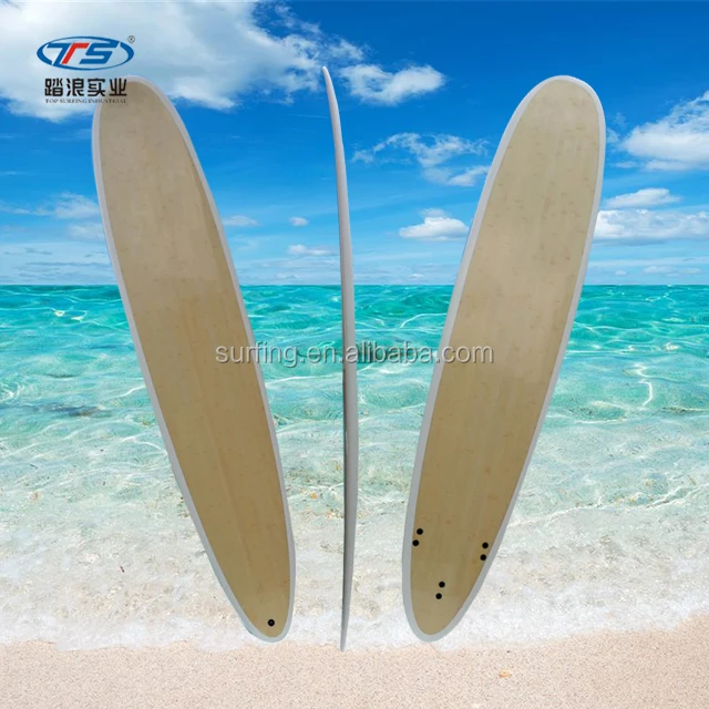 Epoxy Fiberglass 10' Surfboards Long Boards Bamboo Longboard Buy Long