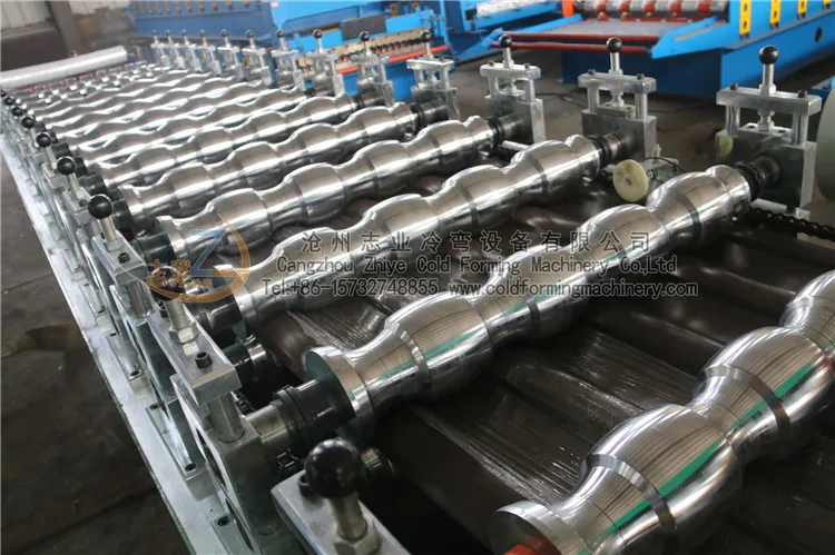 Automatic Glazed Roof Tile Roll Forming Machinery
