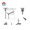 Pre-engineered steel structure badminton hall drawing design with support columns
