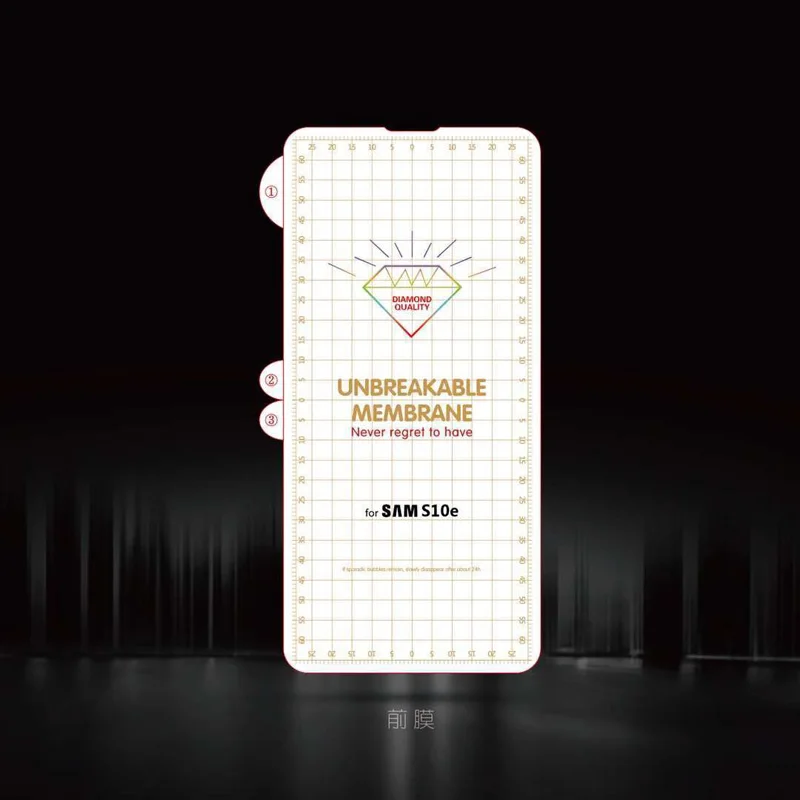 

Unbreakable membrane TPU full cover film for Samsung S10 film, Clear transparent