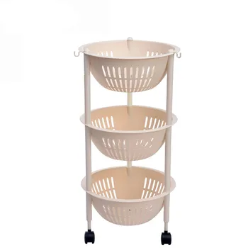 4 Tiers Circle Storage Basket Rack 4 Layer Fruit Stand 3 Tier Round Baskets Bathroom Drain Mesh Shelf Kitchen Storage Shelves Buy Wire Fruit Basket Plastic Wire Basket Round 3 Layer Basket Kitchen