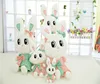 china toys export wholesale white plush rabbit with dress