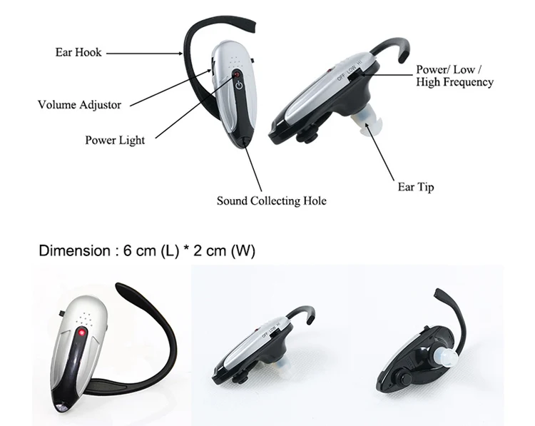 Ear Zoom Hearing Aid Sound Amplifier Hear Accessories Headphones For