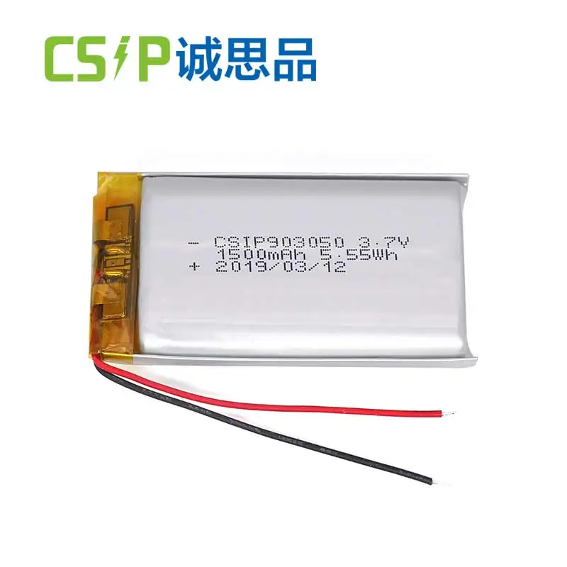 
IEC 3.7v 903050 1500mah lithium ion polymer battery for digital products 