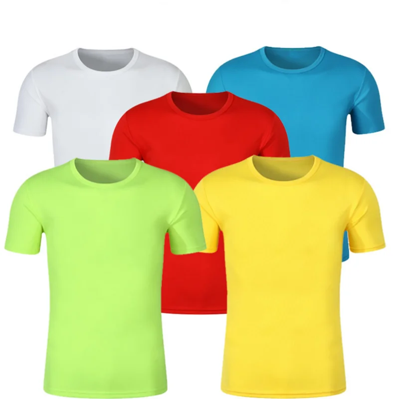 

Factory Wholesale Cheap Price $1 Custom Polyester T Shirt for marathon running tshirts, Black,red,pink,white,green,yellow,brown,army green,dark blue,sky blue