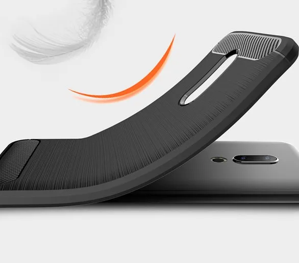 

HUYSHE For Meizu 16 Hot Selling Elegant Carbon Fiber TPU Bumper Phone Case For Meizu 16