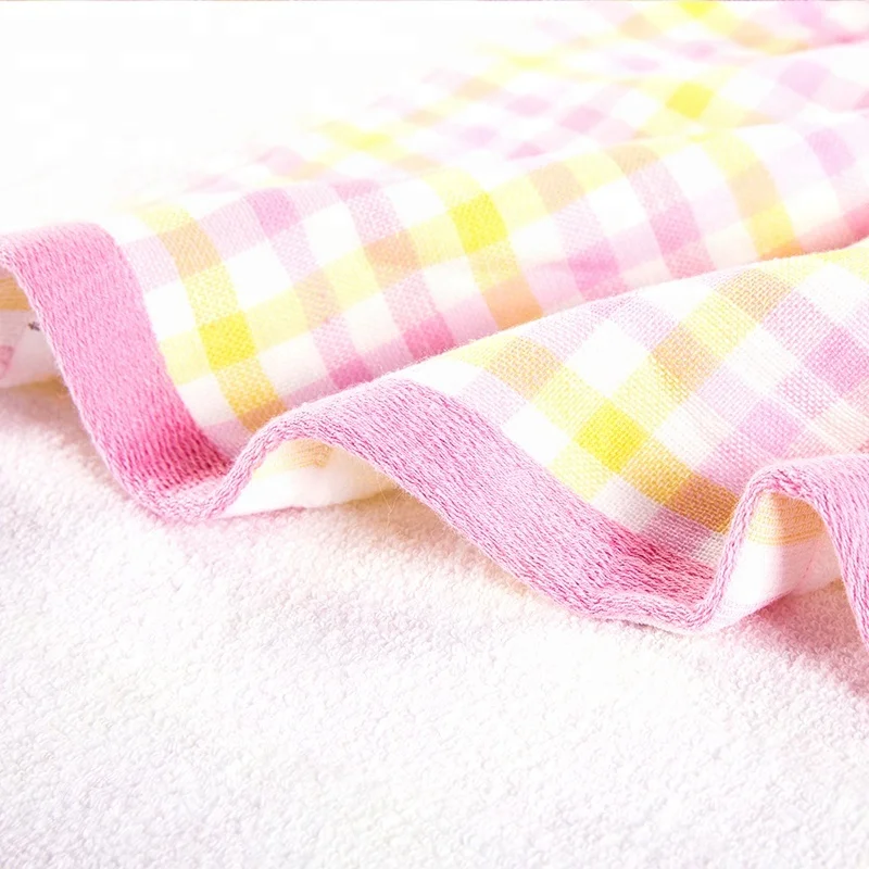 Zero-twist terry double layers color-chart kid towel with embroidery cute bee pattern-8.jpg