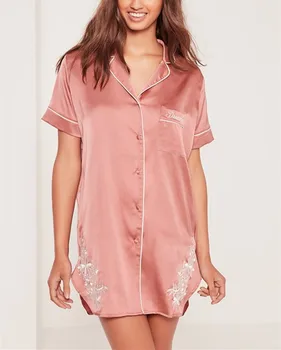 women's satin night shirts