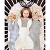 Wholesale Infant Toddler and Girls Cotton Crochet Throw Blanket Rabbit Plush Baby Knitted Blanket