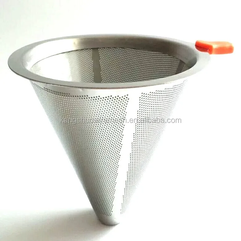 Foldable Stainless Steel Mesh Coffee Filter,Reusable And Paperless Pour