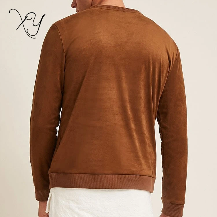 plain brown sweatshirt