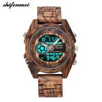 

Shifenmei S2139 Japan Miyota 2035 Movement Natural Wooden Watches Digital Cool Personalized Men Wood Watch