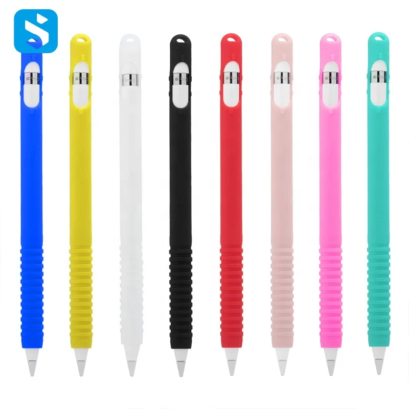 

In stock Pencil Case Holder Skin Pocket Sleeve Cover silicone case for apple pencil