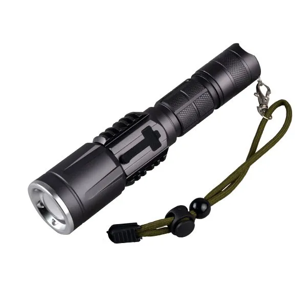 USB Type High Power Rechargeable U2 LED Flashlight Torch