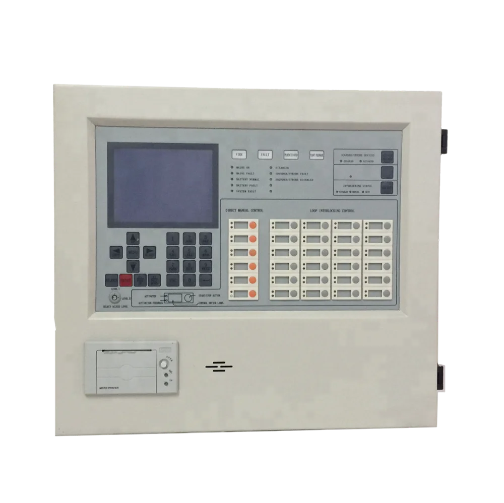 wall-mounted addressable fire alarm control panel
