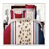 Queen post modern and floral print bedding set of 4 for home bed