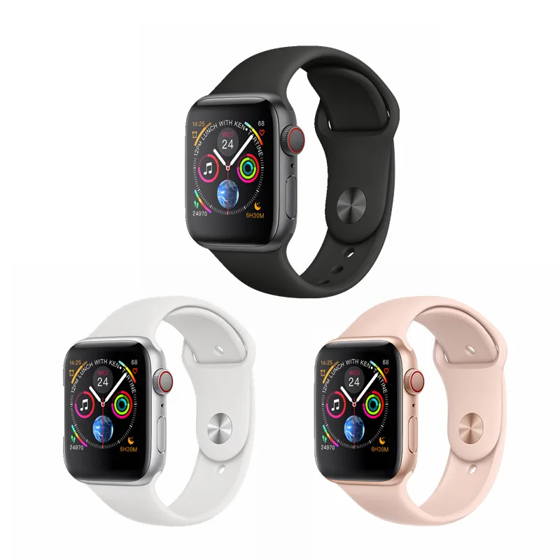 Wholesale I6 Smart Watch Series 4 1:1 Watch 4 With Wireless Charging Voice Control Siri Bluetooth Music Smart Watch For Iphone