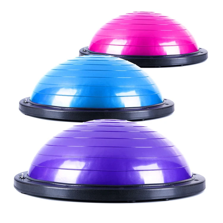 Professional Customized Colored Yoga Pilates Half Ball For Balance ...
