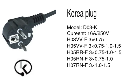 korea plug d03-k.