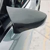 1Pair Carbon Fiber OX Horn Shape Rear Side View Mirror Cover Cap Rearview Mirror Protector Decoration For Lexus RC300 200T