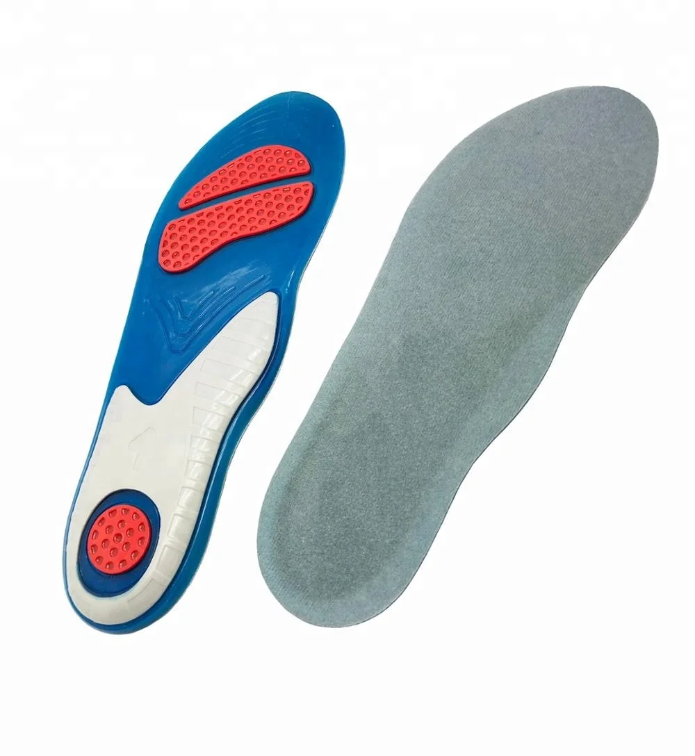 

Military training multi-function can be tailored sports insole soft Silica Gel shock absorption basketball Cushion insole, Yellow blue or any color is available