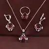 high margin Synthetic diamond jewelry set Chinese gold