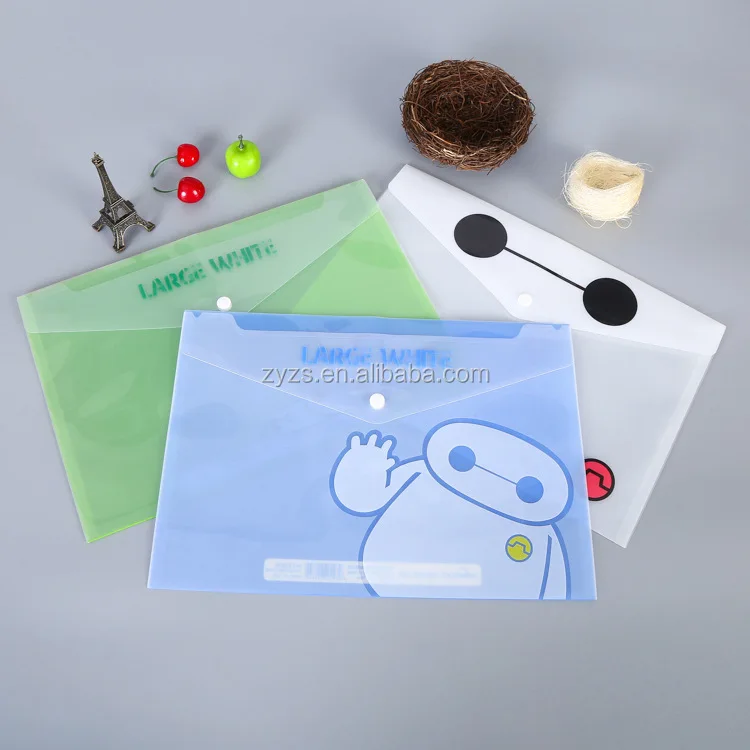 
Custom print PP plastic clear file folder 