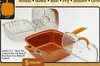 Copper Chef 9.5" Square Fry Pan with Lid copper cookware multifunction frying pan as seen on TV