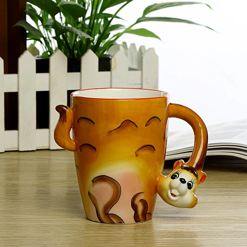 Christmas Decorations Handmade animal animal mug,3d mug ceramic cup