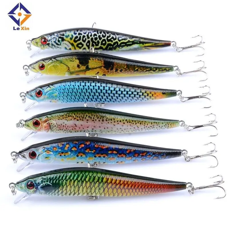 

Plastic bait hard fishing minnow lures saltwater fishing wobblers, 8 colors