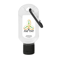 

1.8 oz 50ml Hand Sanitizer Gel in Flip-Top Bottle with Carabiner
