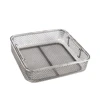 VZ 304 Stainless Steel Square Round Rectangle Eco-Friendly Wire Mesh Basket Bin For Food Clothing Organizer
