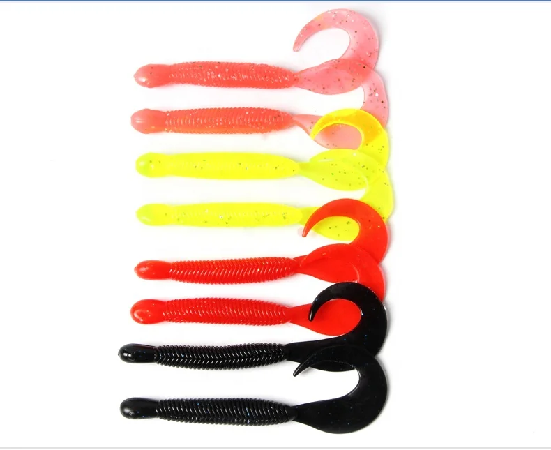 

2019 12cm 9g fishing bass bait pvc 4 colors fishing lure soft