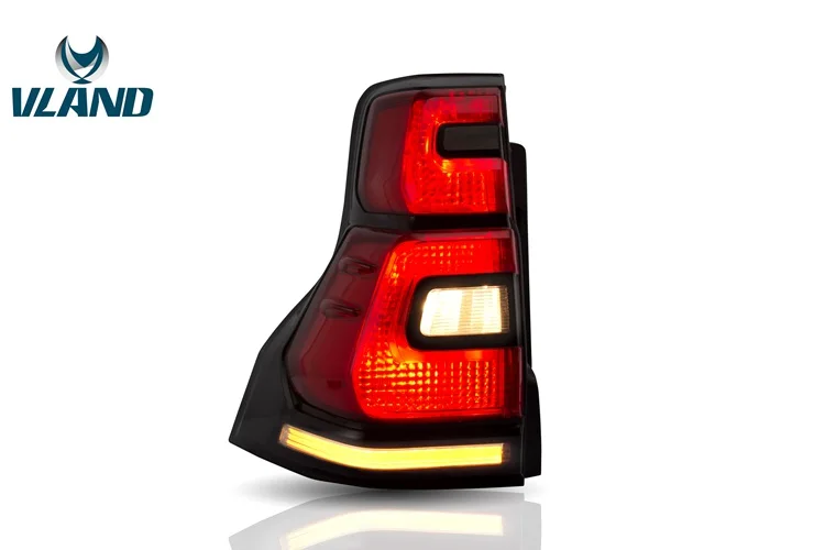 Vland factory LED tail lamp for Land Cruiser Prado 2010 full-LED taillights plug and play for prado 2011-2017