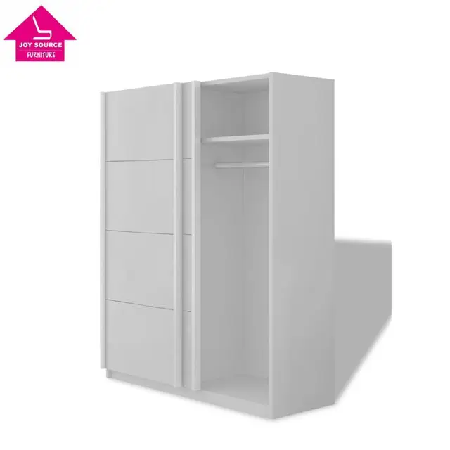 White Bedroom Wardrobe Modern Sliding Doors Cabinet Clothes