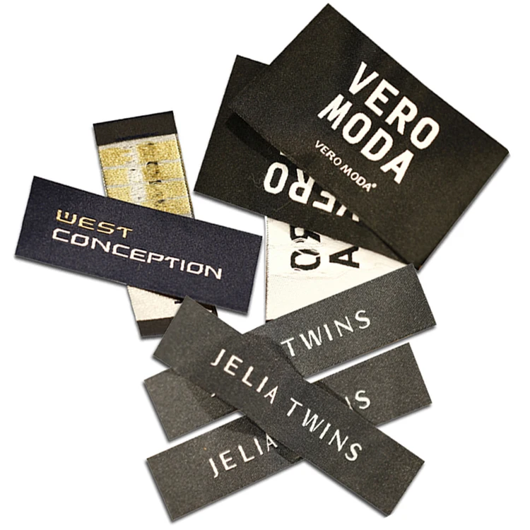 

Customized Professional Clothing Accessory Garment Woven Labels For Clothing, 8 colors
