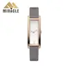 Hotselling custom design slim leather band rectangle shaped watches ladies women wristwatch