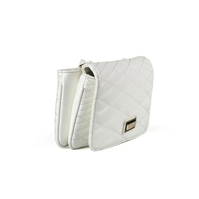 

6977 Guangzhou Paparazzi handbag factory wholesale shoulder bag quilted design cross-over bag, White, various colors are available