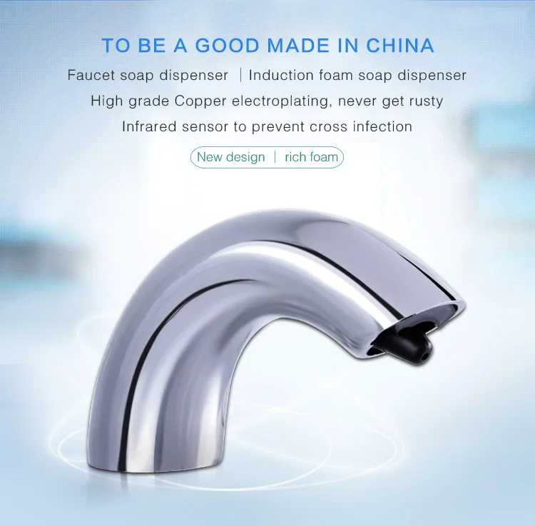 Copper Countertop 5l Touch Free Electric Faucet Kitchen Sink Foam Soap