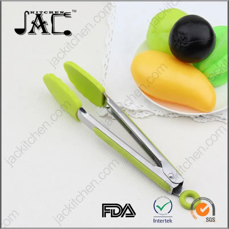 Manmade Stainless Steel Pp Silicone Mini Food Tong