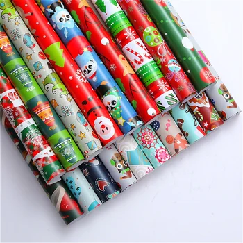 50 Patterns Designs Christmas Gift Wrapping Paper Jumbo Rolls - Buy ...