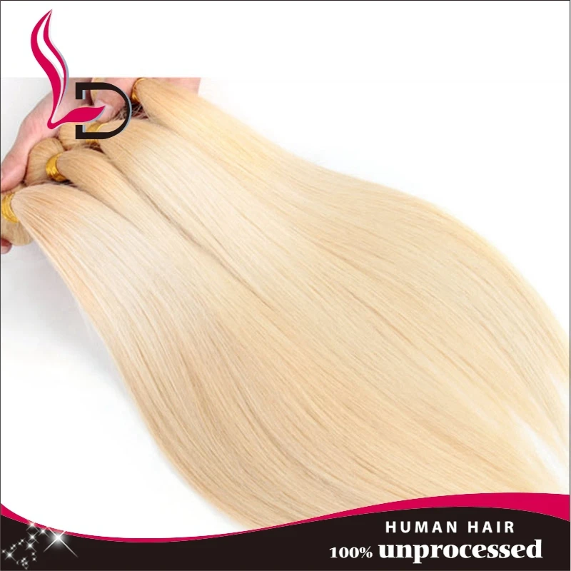 Hot Sale 100 Remy Human Hair 613 Ombre Color Straight Honey Blonde