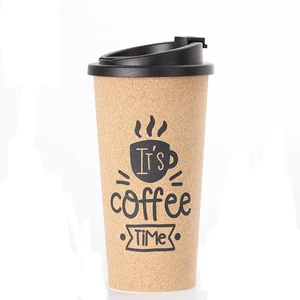 Image of 2019 Customized Logo Printing 450ml Cork Coffee Mug