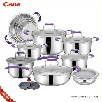 18 Pcs Swiss Line Stainless Steel Cookware/cooking Sets Wih Low Price ...